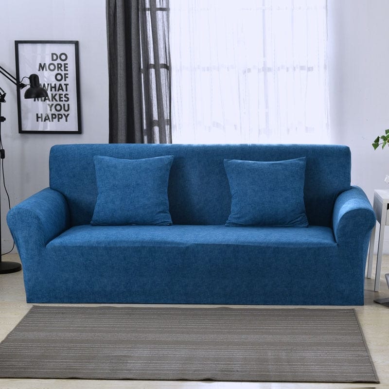 Sofa Cover Housses Extensibles de Fauteuil et Canapé Blue / Une place (90-140 cm)