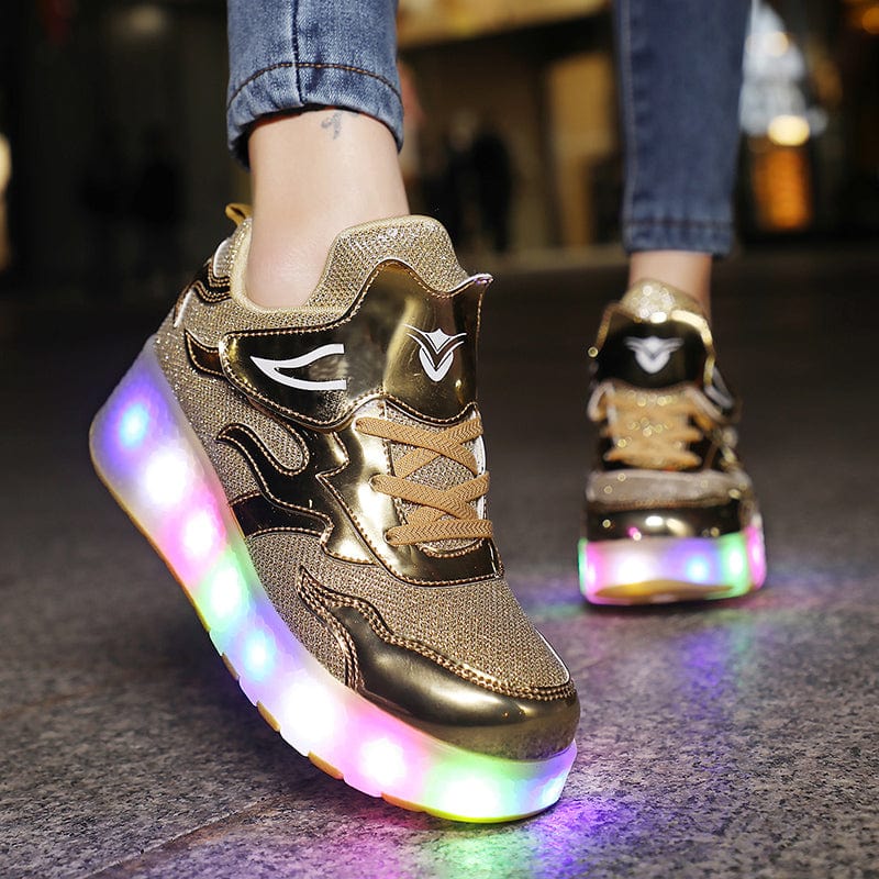 L'W Sneakers - Baskets lumineuses à roulettes