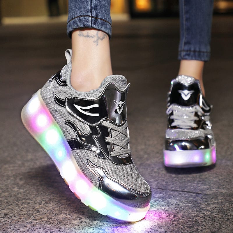 L'W Sneakers - Baskets lumineuses à roulettes